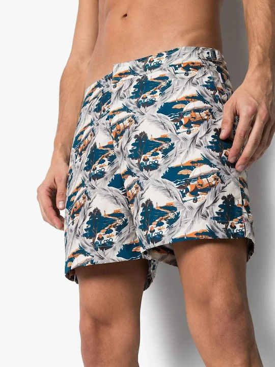 Orlebar Brown Men's Swimwear Shorts Blue Summer Scene