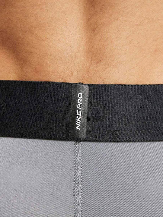 Nike Pro Dri-fit Ανδρικό Αθλητικό Κολάν Μακρύ Γκρι