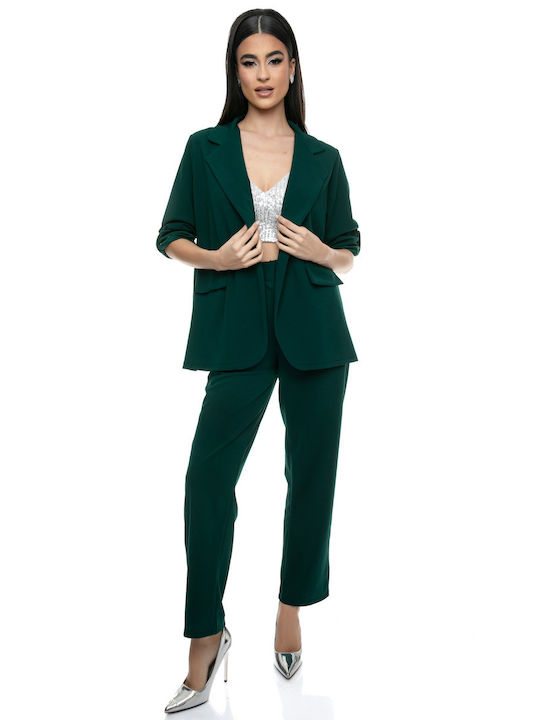 RichgirlBoudoir Women's Green Suit in Loose Fit