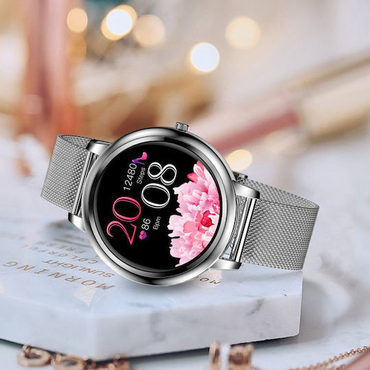 Pacific 28-2 50mm Smartwatch with Heart Rate Monitor (Gold)