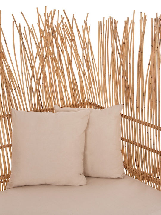 Zephyr Διθέσιος Καναπές Εξωτερικού Χώρου Rattan με Μαξιλάρια 200x120x142cm