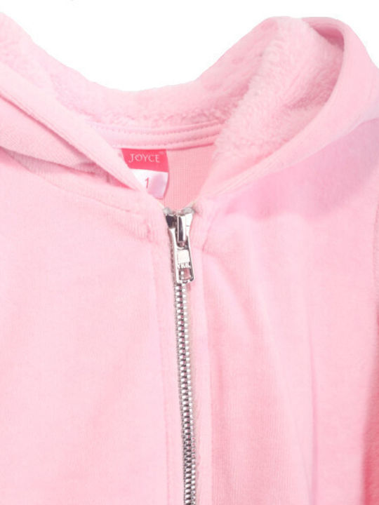 Joyce Cardigan pentru copii din material frotirat Pink