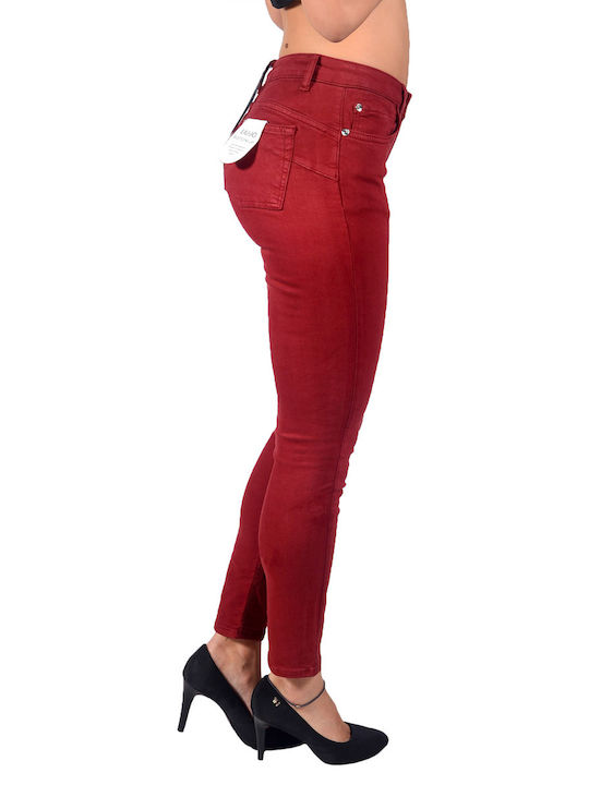 Liu Jo Γυναικείο Υφασμάτινο Παντελόνι Κόκκινο