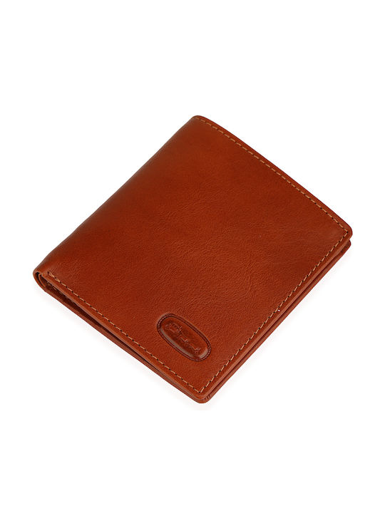 Leather Men's Wallet Classic Tabac Brown