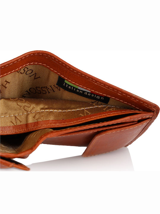 Leather Men's Wallet Classic Tabac Brown