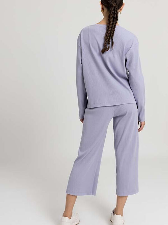 Etre Women's Purple Set with Trousers