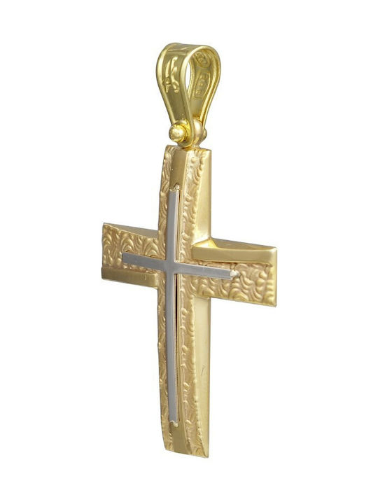 Herren Gold Kreuz 14K