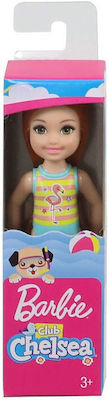 Barbie Club Chelsea Flamingo Beach Suit Doll Flamingo Swimsuit for 3++ Years 14cm.