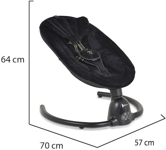 Moni Electric Baby Relax Clarissa with Music Black for Child up to 9kg