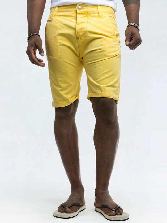 Herrenshorts Jeans Gelb