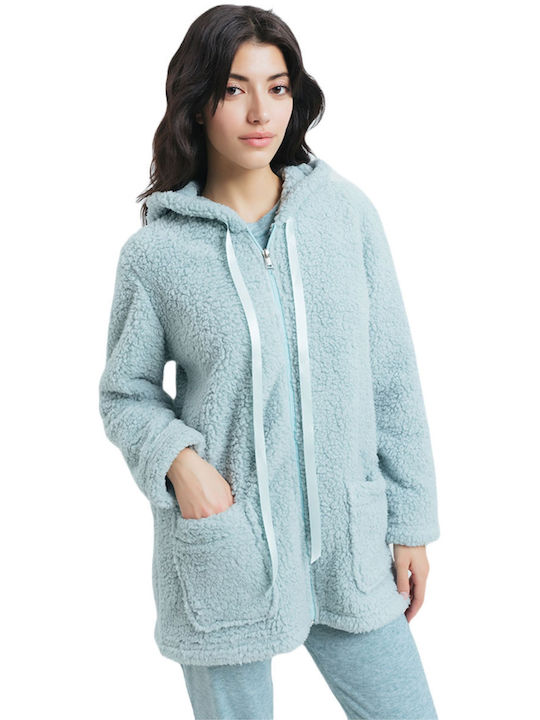 Odyssey Winter Women's Robe Light Blue