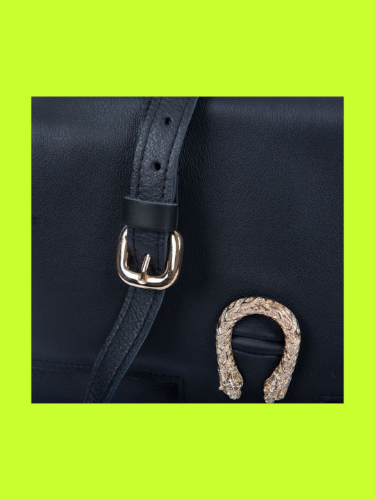 Leather Women's Bag Crossbody Black