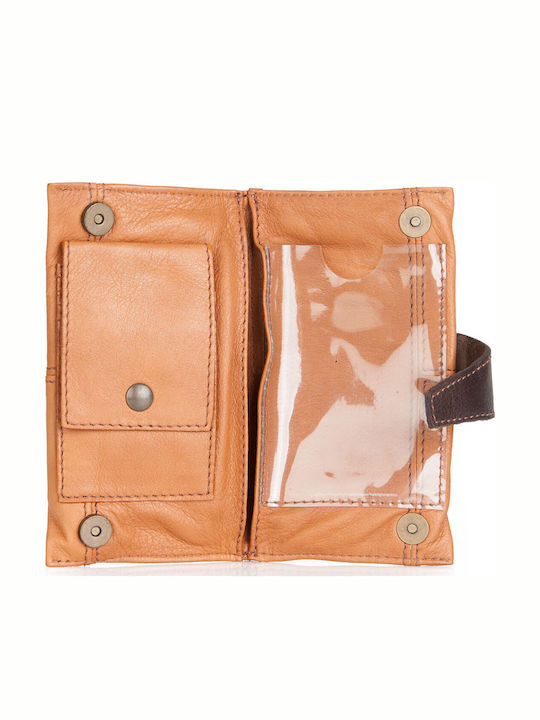 Π17 Leder Damen Geldbörse Klassisch Tabac Braun