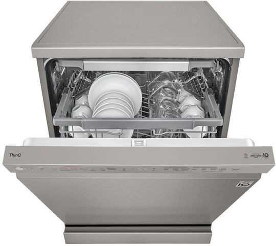 LG Freestanding Dishwasher with Wi-Fi for 14 Place Settings W60xH85cm Inox