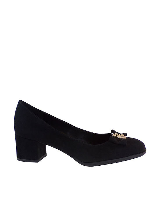 Smart Cronos Suede Black Heels