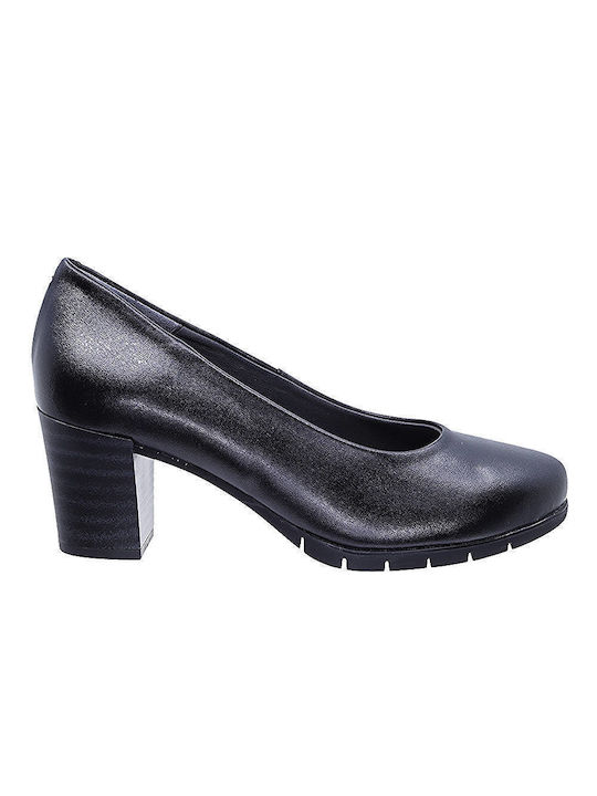 Pitillos Anatomic Leather Black Heels