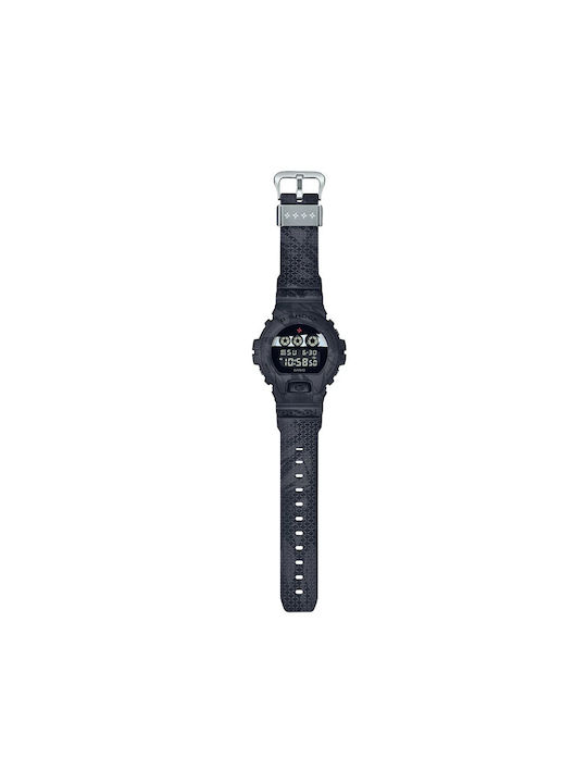 Casio Digital Watch Battery with Black Rubber Strap