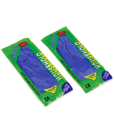 Oven Gloves Latex Blue 2pcs