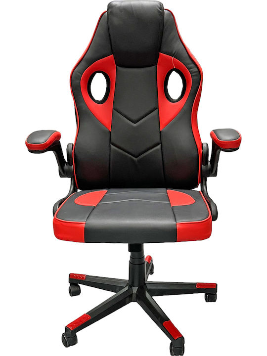 Mega Bazaar 9835 Καρέκλα Gaming Δερματίνης Κόκκινη