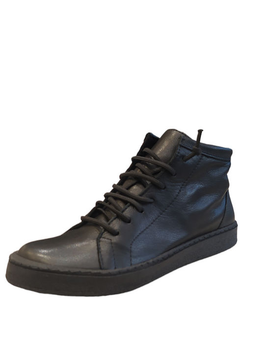 Chacal Leder Damen Chelsea Stiefeletten Schwarz