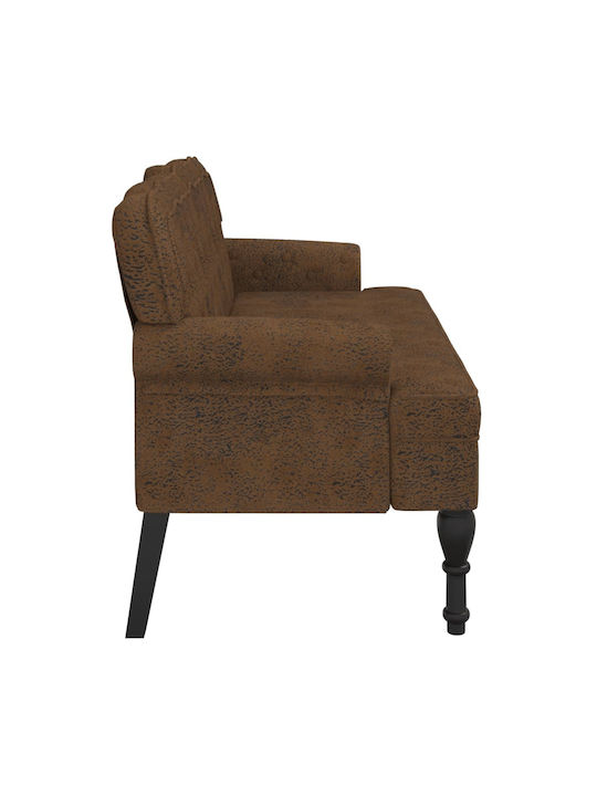 Διθέσιος Καναπές Καφέ 119.5x64.5x75εκ.