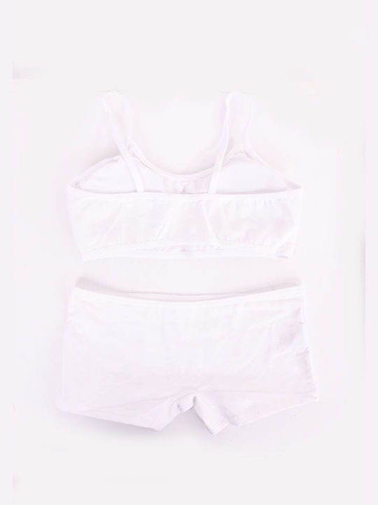 Hand's Foner Kids Boxers and Camisole Set White