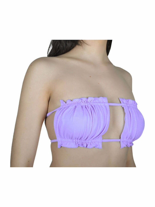 Set Bikini Τριγωνάκι & Brazil Ψηλόμεσο Λιλά