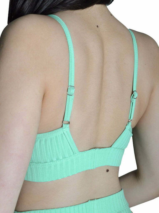 Set Bikini Brazil High Waist Solid Color - Pistachio