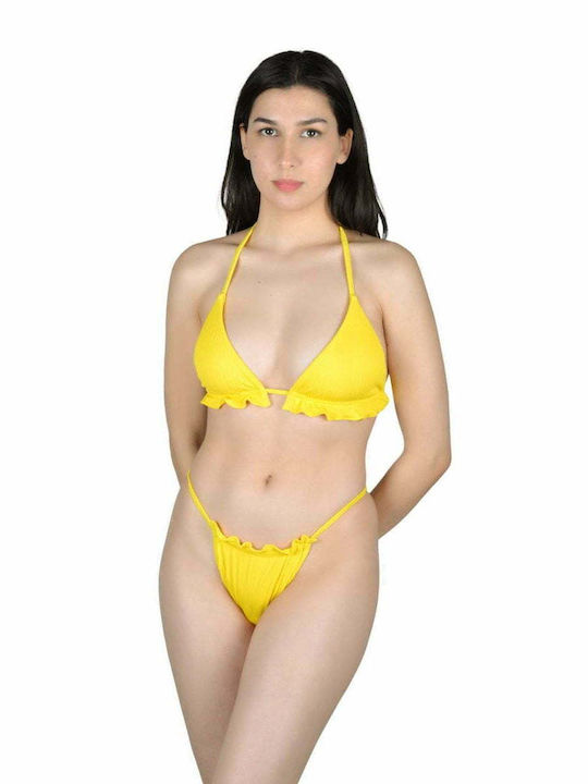 Set Bikini Triunghi & Brazilia Galben