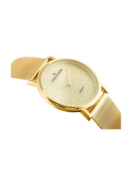 Jordan Kerr Γυναικείο Ρολόι 40mm Μπαταρίας με Χρυσό Μεταλλικό Μπρασελέ
