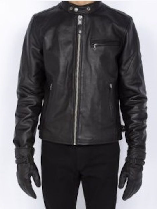 Schott NYC Black Leather Manusi