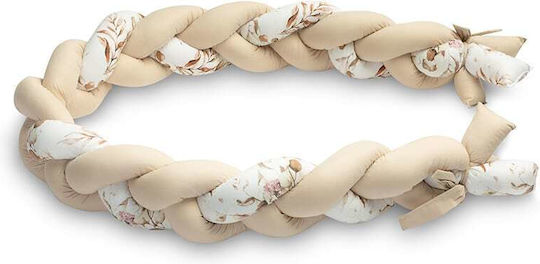 Sensillo Crib Bumpers Braided Inside Beige 210cm