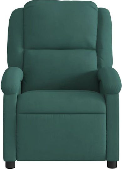 Relaxsessel Friseurwaschbecken mit Fußhocker Samt Dark Green 71x86.5x99.5cm
