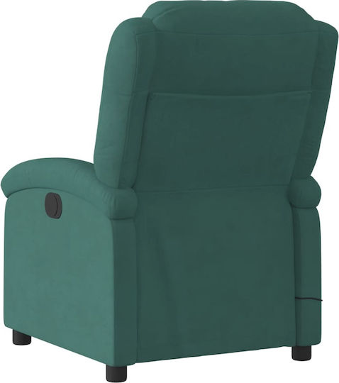 Relaxsessel Friseurwaschbecken mit Fußhocker Samt Dark Green 71x86.5x99.5cm