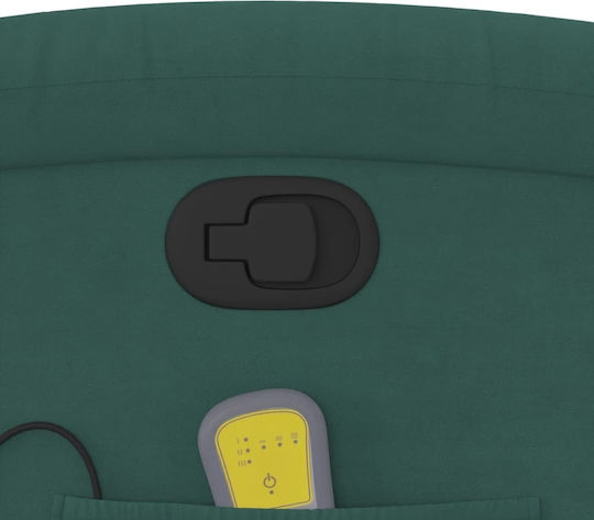 Relaxsessel Friseurwaschbecken mit Fußhocker Samt Dark Green 71x86.5x99.5cm