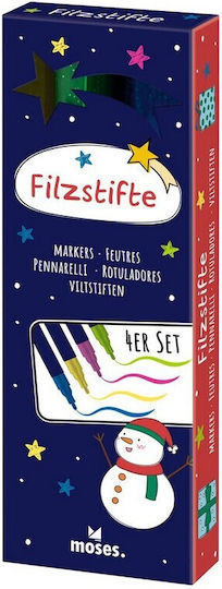 Moses Sclipici Markere de Desen Set 4buc