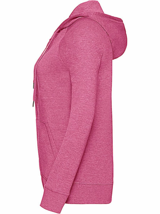 Russell Europe Women's Long Sleeve Promotional Sweatshirt Pink Marl