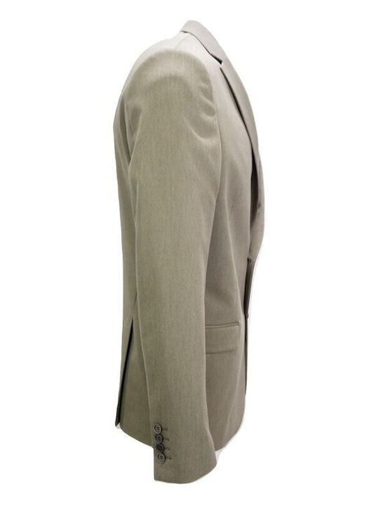 Italian Job Men's Suit Jacket Beige