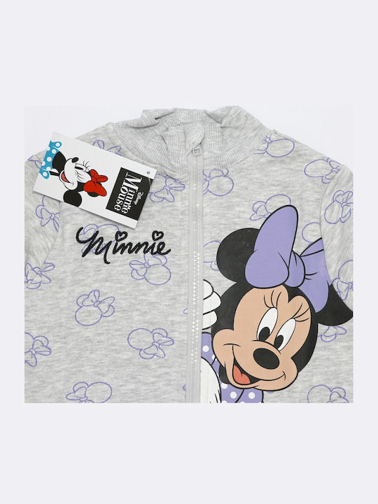 Kinder-Sweatshirtjacke Gray Minnie Mouse