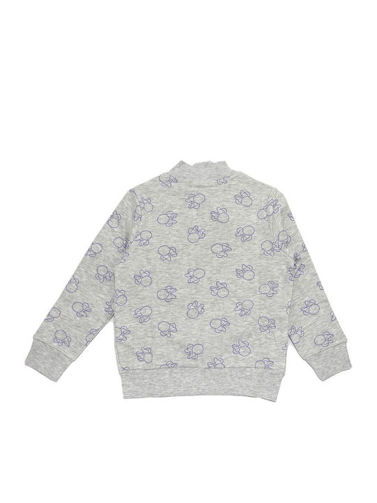 Kinder-Sweatshirtjacke Gray Minnie Mouse