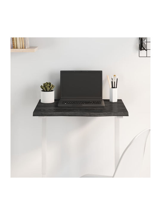 vidaXL Suprafața mesei din Lemn Masiv Gri închis 60x40x2cm 3156407 1buc