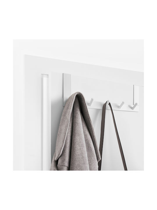 Rayen Door Hook 5 Slots Metallic 36x12.5x4cm
