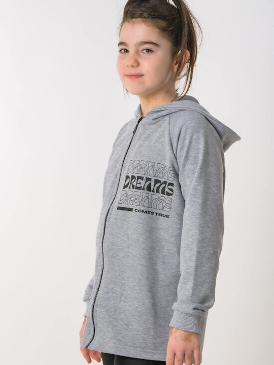 Superior Kinder-Sweatjacke mit Kapuze Gray