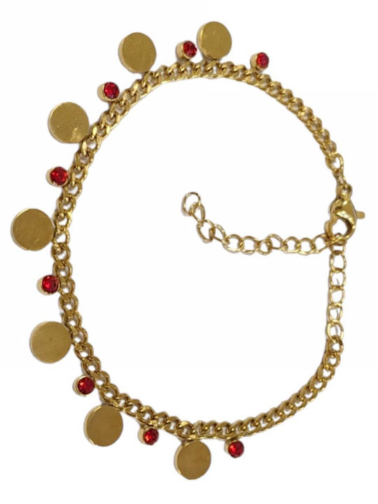 Tatu Moyo Bracelet Chain made of Steel Gold Plated