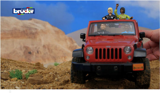Bruder Jeep Wrangler Unlimited Rubicon Car Red 1:24 for Ages 3+