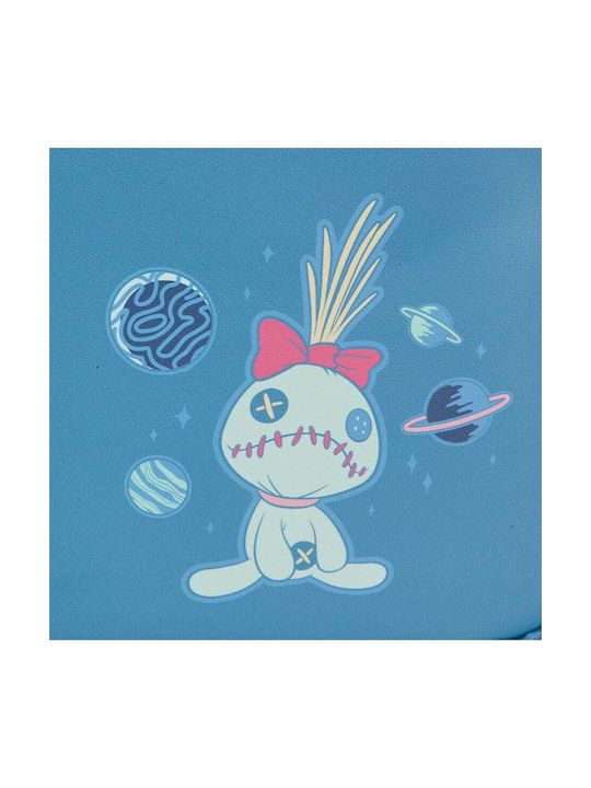 Loungefly Stitch Παιδική Τσάντα Πλάτης Μπλε 23x12x25εκ. Disney Lilo & Stitch Stitch Plush Pocket Mini