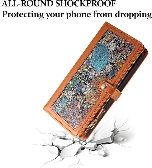 Star Series Zipper Wallet Καφέ (Google Pixel 8 Pro)