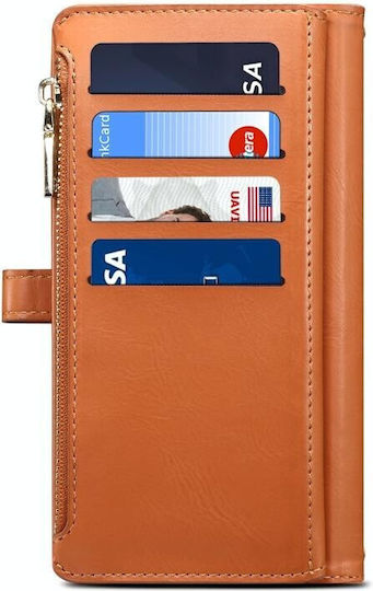 Star Series Zipper Портмоне Кафяв (Google Pixel 8)