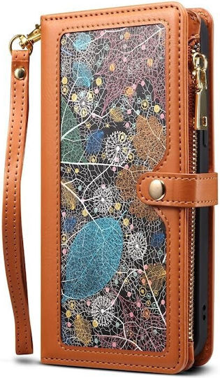 Star Series Zipper Wallet Καφέ (Google Pixel 8 Pro)