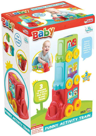 Dede Παιχνίδι Στοίβαξης Funny Activity Train για 12+ Μηνών